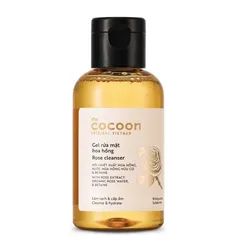 Gel Rửa Mặt Chiết Xuất Hoa Hồng Cocoon - Sữa Rửa Mặt Dịu Nhẹ cho Da Nhạy Cảm, 140ml - Làm Sạch và Cấp Ẩm Mềm Mại