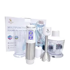 Máy xay cầm tay đa năng Moaz Bebe MB-026 - Thiết bị chế biến thực phẩm tiện lợi cho bé, 4 chức năng và bảo hành 12 tháng