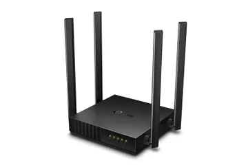 Bộ phát wifi AC1200 TP-Link Archer C54 - Router đen 4 ăng ten, tốc độ 300 Mbps, hỗ trợ 25-30 thiết bị, băng tần ổn định, đa kết nối.