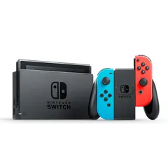 Máy Chơi Game Nintendo Switch V2 Joy-Con Neon Blue & Red Model 2019 - Thời Gian Chơi Game 6.5 Giờ, Màn Hình Cảm Ứng 6.2 Inch, Kết Nối HDMI