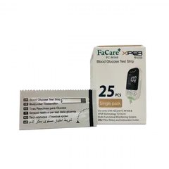 Hộp 25 Que Thử Đường Huyết Glucose Facare FC-M168 - Thiết Bị Chăm Sóc Sức Khỏe Chính Xác Và Nhanh Chóng