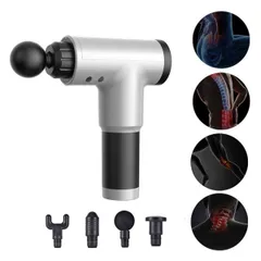 Cây massage giảm đau nhức Massage Fascial Gun KH-320 - Thiết bị massage hiện đại, tiện lợi, nhiều đầu massage và pin sạc nhanh