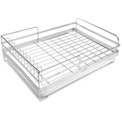 Kệ chén bát Inox Hobby KC với khay hứng nước thông minh - Giải pháp gọn gàng cho nhà bếp, chất liệu inox 304 bền bỉ, dễ dàng tháo rời.