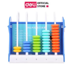 Bàn Tính Hạt 5 Dòng Deli 74314 - Đồ Dùng Học Tập Chất Lượng Cao Cho Trẻ Từ 3-6 Tuổi, Chống Va Đập, Thiết Kế Màu Sắc Tươi Sáng