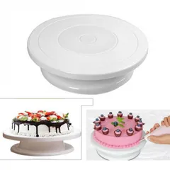 Bàn Xoay Nhựa 28cm Trang Trí Bánh Kem, Bánh Sinh Nhật - Dụng Cụ Làm Bánh Chuyên Nghiệp, Phụ Kiện Nhà Bếp Thông Minh