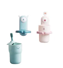 Cốc đựng bàn chải đánh răng KUB treo tường tiện lợi - Chất liệu nhựa PP cao cấp, tiết kiệm không gian, đa dụng cho nhiều vật dụng khác
