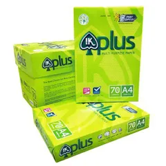 Giấy A4 IK Plus Định Lượng 70gsm - Giấy In và Photo Chất Lượng Cao, Tệp 500 Tờ, Thân Thiện Môi Trường
