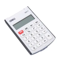 Máy Tính Cầm Tay Deli E39217 - Màn Hình LCD, Nút Bấm Nhựa Chất Lượng, Pin & Năng Lượng Mặt Trời, Tiện Dụng Cho Học Sinh & Công Việc