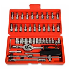 Bộ Dụng Cụ Mở Bu Lông Ốc Vít Đa Năng 46 Chi Tiết Thép Không Gỉ - Sửa Chữa Xe Máy, Ô Tô và Trang Trí Nhà Cực Tiện Lợi