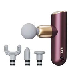 Máy massage cầm tay cao cấp KASJ A3 - Thiết bị trị liệu cơ bắp, thư giãn tinh thần, 4 đầu massage đa năng, sạc Type-C, dễ sử dụng