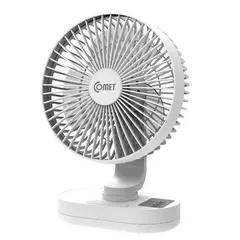 Quạt Sạc Comet CRF1406 - Quạt Tích Điện Có Đèn LED, Dùng 8 Giờ, Thiết Kế Nhỏ Gọn, Pin 1500mAh, Chất Lượng Cao, Tiện Dụng Mang Theo
