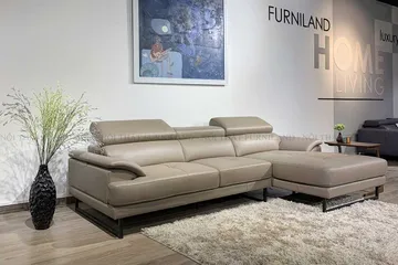 Sofa góc Elegance 54 - Sofa da thật hiện đại, phong cách Ý sang trọng, bền bỉ - Nội thất cao cấp Malaysia