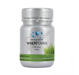 Viên Uống Bổ Sung Chất Xơ Wheat Grass Deep Blue Health 90 Viên - Hỗ Trợ Tiêu Hóa, Tăng Cường Miễn Dịch Từ Cỏ Lúa Mì