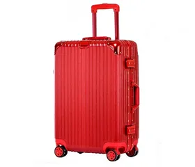 Vali Kéo Du Lịch Khung Nhôm Chống Vỡ Khóa Sập Cao Cấp - Đen/Đỏ/Trắng/Hồng/Xanh, Thiết Kế Tiện Lợi Nhiều Ngăn Đựng đồ