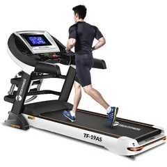 Máy Tập Chạy Bộ Điện Đa Năng TF-19AS - Thiết Bị Thể Thao Tích Hợp Đa Chức Năng, Tốc Độ 1-18.8 km/h, Nâng Dốc Tự Động, Giảm Chấn Ổn Định