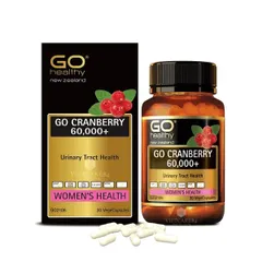 Viên Uống Hỗ Trợ Đường Tiết Niệu GO Cranberry 60.000+ - Giải Pháp Chăm Sóc Sức Khỏe Phụ Nữ, Cải Thiện Viêm Nhiễm Vùng Kín