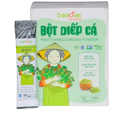 Bột Diếp Cá Dalahouse Nguyên Chất Gói 60g - Thảo Mộc Thanh Nhiệt, Mát Gan, Hỗ Trợ Tiêu Hóa, Làm Đẹp Da