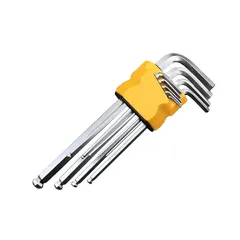 Bộ lục giác đầu bi 9 chiếc Deli DL2176 - Dụng cụ sửa chữa siêu bền từ thép CR-V, lý tưởng cho DIY và làm mới nhà cửa