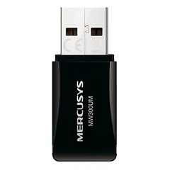 Bộ Chuyển Đổi USB Wifi Mini Mercusys MW300UM - Tốc Độ 300Mbps, Kết Nối Nhanh Chóng cho PC và Laptop, Hỗ Trợ WPS, Phát Wifi Thông Minh