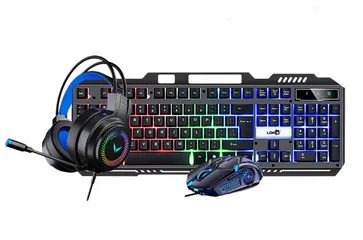 Combo Bàn Phím Gaming V4PRO + Tai Nghe Chụp TAI G06 + Chuột G5 SIDOTECH - Thiết Bị Chuyên Dụng Cho Game Thủ và Văn Phòng