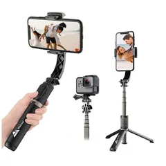 Gậy chụp ảnh kiêm tripod 3 chân Lenovo x WeCool G1 - Điều khiển từ xa Bluetooth, tương thích mọi điện thoại và Gopro