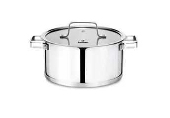 Nồi Inox 304 Cao Cấp 5 Đáy Kalpen Gliter Kèm Vung - Chống Gỉ Sét, Bền Bỉ, Dùng Được Trên Tất Cả Các Loại Bếp