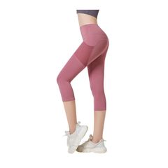 Quần Lửng Tập Gym Nữ Cạp Cao Có Túi Đựng Điện Thoại GP104 - Đồ Tập Yoga, Zumba, Aerobic Thời Trang, Chất Liệu Cao Cấp