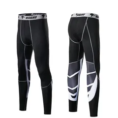 Quần Legging Thể Thao Nam Đen Xám - Chất Liệu Polyester Đàn Hồi, Ôm Cơ Thoải Mái, Thời Trang Tập Gym, Hỗ Trợ Tập Luyện Năng Động