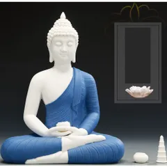 Tượng Phật Thích Ca Gốm Tử Sa Cao Cấp 30cm - Phật Bổn Sư Mâu Ni Đài Sen Trang Trí Phong Thủy đẹp mắt
