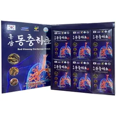 Nước Hồng Sâm Đông Trùng Hạ Thảo Pocheon - Hỗ Trợ Bổ Phổi, Tăng Cường Hệ Hô Hấp, Đào Thải Độc Tố - Hộp 30 Gói 70ml