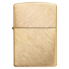 Bật Lửa Zippo 29830 Herringbone Sweep Brass - Đồng Thau Sang Trọng, Kiểu Dáng Độc Đáo, Họa Tiết Xước Vân Xương Cá