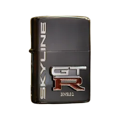 Bật lửa Zippo Emblem BK GT-R ZA-5-206B - Bật lửa chống gió cao cấp với thiết kế sang trọng và logo GT-R, thích hợp cho tín đồ đam mê xe hơi.