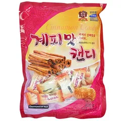 Combo 4 Gói Kẹo Quế Hàn Quốc - Kẹo Ngậm Tốt Cho Họng, Hương Vị Cay Nồng, Giúp Giữ Ấm Mùa Đông