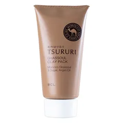 Mặt Nạ Đất Sét Tsururi Ghassoul Clay Pack - Loại Bỏ Tế Bào Chết, Kiểm Soát Dầu Nhờn, Cải Thiện Mụn Đầu Đen, Da Mặt Thông Thoáng.