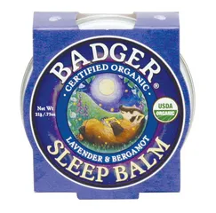 Sáp Dầu Bôi Ngủ Ngon Badger Sleep Balm Hữu Cơ Cho Trẻ Em & Người Lớn - Hỗ Trợ Thư Giãn & Ngủ Ngon Tự Nhiên
