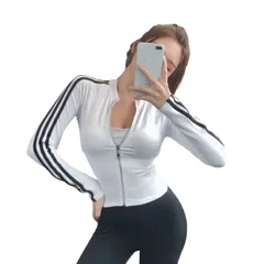Áo Khoác Tập Gym Nữ Croptop Dáng Ôm Amin AM024 - Thoải Mái, Trẻ Trung, Tôn Dáng Body - Đồ Tập Thể Hình Năng Động