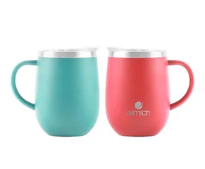 Bộ Cốc Giữ Nhiệt Đôi Elmich EL8020 360ml - Thiết Kế Dễ Thương, Màu Sắc Tươi Tắn Thích Hợp Làm Quà Tặng Cho Các Cặp Đôi