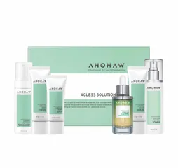 Bộ Dưỡng Phục Hồi Da Dầu Mụn Ahohaw Acless Solution - Giải Pháp Kiểm Soát Dầu, Cấp Ẩm, Dưỡng Da Mịn Màng, Phù Hợp Mọi Loại Da