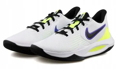 Giày bóng rổ Nike Precision 5 Basketball White Barely Volt CW3403-100