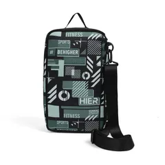 Túi đựng giày Hier Graphic Shoebox - Dụng cụ thể thao tiện lợi với quai đeo và ngăn zip cho đồ cá nhân, chất liệu chống thấm 100% Polyester