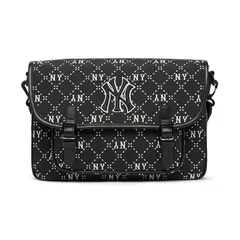 Túi Xách Trẻ Em MLB Diamond Monogram Jacquard NY Yankees - Túi Đeo Chéo Khung Chắc Chắn, Thiết Kế Thời Trang Đen