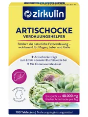 Viên Uống Atiso Zirkulin Artischocke 100 Viên - Hỗ Trợ Bổ Gan và Tiêu Hóa Hiệu Quả - Chiết Xuất Lá Atisô Tươi 15.000 mg