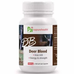 Viên uống bổ sung sắt NZPurehealth Deer Blood - Hỗ trợ cải thiện sức khỏe, cân bằng máu, cho người thiếu máu, thiết sắt - 30 viên