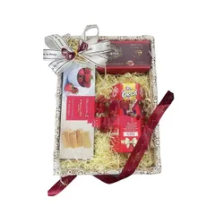 Bộ Quà Tết Khay Gỗ 3 Món R03Đ - Hộp Quà Tặng Tết Giả Rẻ Đỏ Tượng Trưng Tài Lộc May Mắn, Quà Biếu Thẫm Mỹ 2023