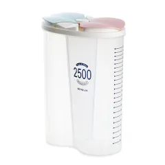 Hộp bảo quản thực phẩm trong suốt Jiashi nhựa PP 2500ml - Thiết kế nhiều ngăn tiết kiệm không gian tủ bếp, an toàn cho sức khỏe