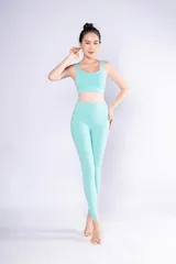 Set Bộ Tập Gym Nữ Cao Cấp Multi-FIT Livan LV22212204 - Áo Bra & Quần Legging Thời Trang, Chất Liệu Co Giãn, Thoáng Khí