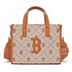 Túi Xách MLB Big Diamond Monogram Jacquard Boston Red Sox 3AORS013N-43BRS - Chất Liệu PU Mềm Mại, Dễ Phối Đồ, Ngăn Rộng Rãi