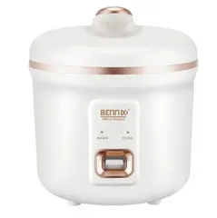 Nồi Cơm Điện Mini Bennix BN-010HC 1L - Thiết Kế Gọn Nhẹ, 2 Chế Độ Nấu, Phù Hợp Sinh Viên và Gia Đình Nhỏ, Màu Trắng Kem và Xanh Coban
