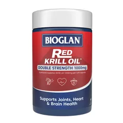 Viên uống Bioglan Red Krill Oil và Glucosamine - Hỗ trợ khớp, giảm nhức mỏi, tăng cường sức khỏe xương khớp cho người trên 40 tuổi