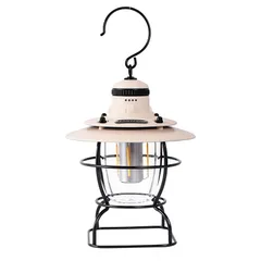 Đèn Cắm Trại Chiếu Sáng Ngoài Trời Pin Sạc Dáng Cổ Điển CLS - Bền Bỉ, Chống Gỉ, 3 Chế Độ Ánh Sáng - Phụ Kiện Dã Ngoại Hoàn Hảo